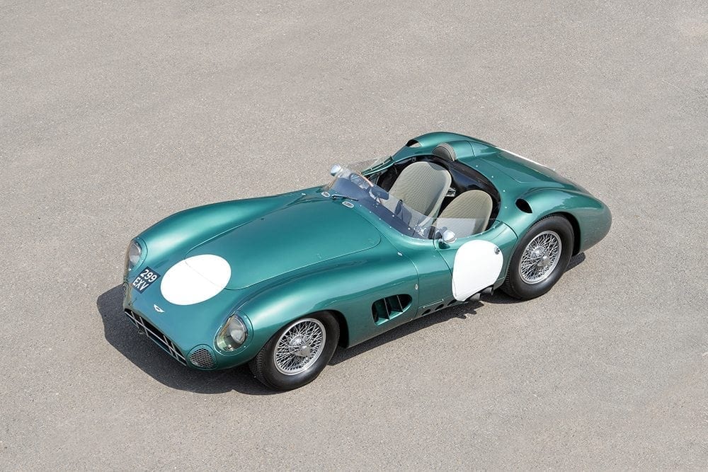 1956 Aston Martin DBR1. Auctioned by RM Sotheby's at 18 August 2017 for 22,550,000 dollar _ 17,514,500 pound. Photo Tim Scott, RM Sotheby's. This was the most expensive car auctioned in 2017. We are experts at luxury car financing