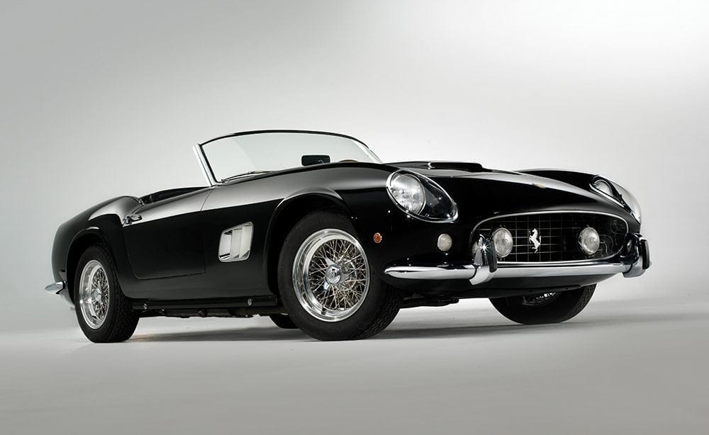 1961 Ferrari 250 GT SWB California Spyder. Actioned by RM Sotheby's at 18 May 2008 for 10,895,000 dollar _ 5,632,000 pound. Photo Shooterz, RM Sotheby's. This was the most expensive car auctioned in 2008. We are experts at luxury car financing