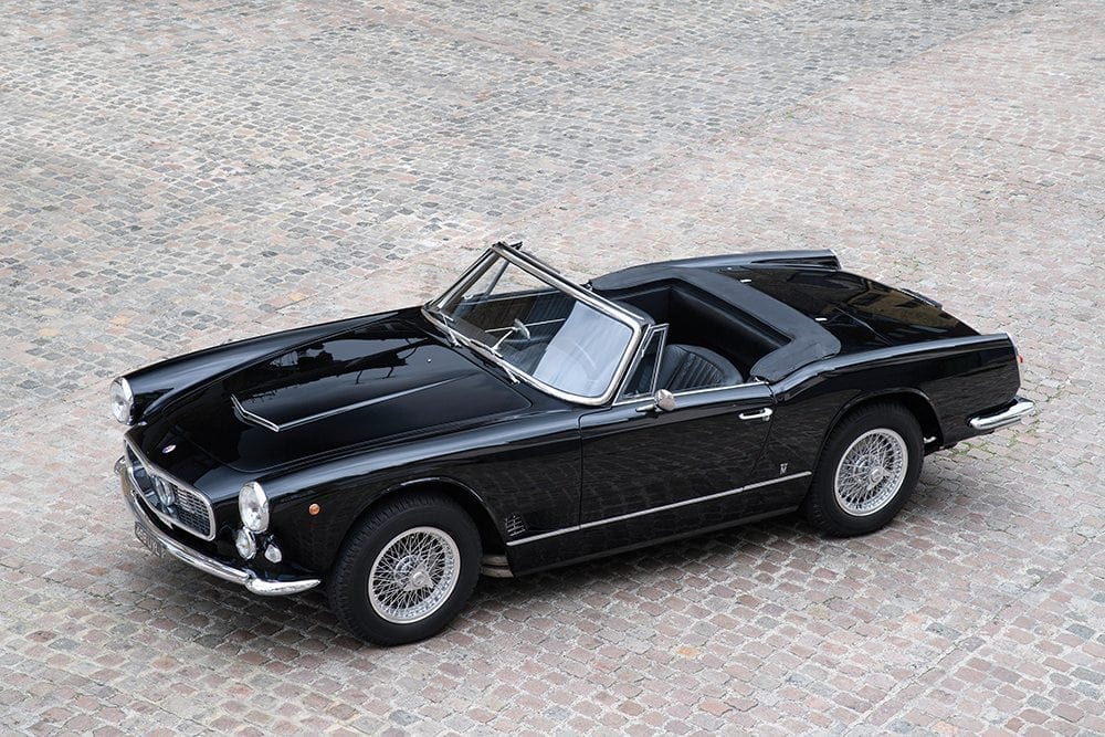 1961 Maserati 3500 GT Spyder. Auctioned by RM Sotheby's at 27 May 2017 for 733,400 pound. Photo Tim Scott, RM Sotheby's. 1961 Maserati 3500 GT Spyder. Auctioned by RM Sotheby's at 27 May 2017 for 733,400 pound. Photo Tim Scott, RM Sotheby's.