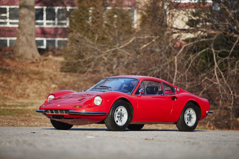 1969 Dino 206, auctioned by Bonhams in March 2015 for $495,000 (£330,000). Photo Bonhams The Dino 50 years of the 'affordable' Ferrari By Dr Vincent van der Vinne and JBR Capital