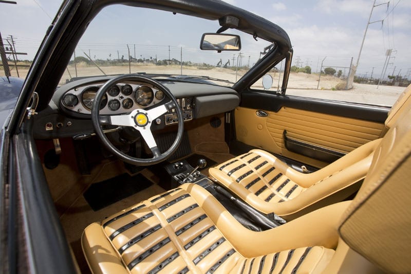 chairs, 1974 Dino 246 GTS 'Chairs & Flares', auctioned by RM Sotheby's in August 2013 for $473,000 (£302,750). Photo RM Sotheby's, Pawel Litwinski The Dino 50 years of the 'affordable' Ferrari By Dr Vincent van der Vinne and JBR Capital