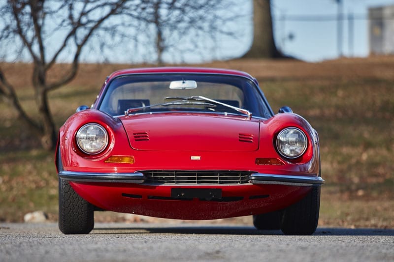 front 1969 Dino 206, auctioned by Bonhams in March 2015 for $495,000 (£330,000). Photo Bonhams The Dino 50 years of the 'affordable' Ferrari By Dr Vincent van der Vinne and JBR Capital